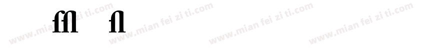 Adobe Caslon Bold字体转换